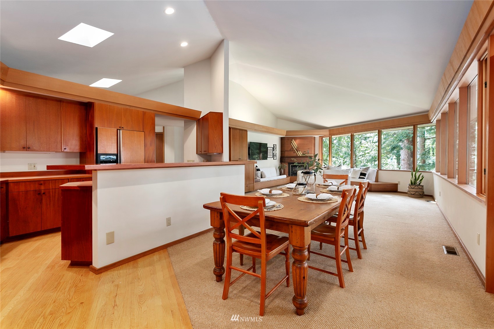 312 Sea Pines Road Bellingham, WA 98229 - Photo 21 of 39 a view of a dining room with furniture window and outside view
