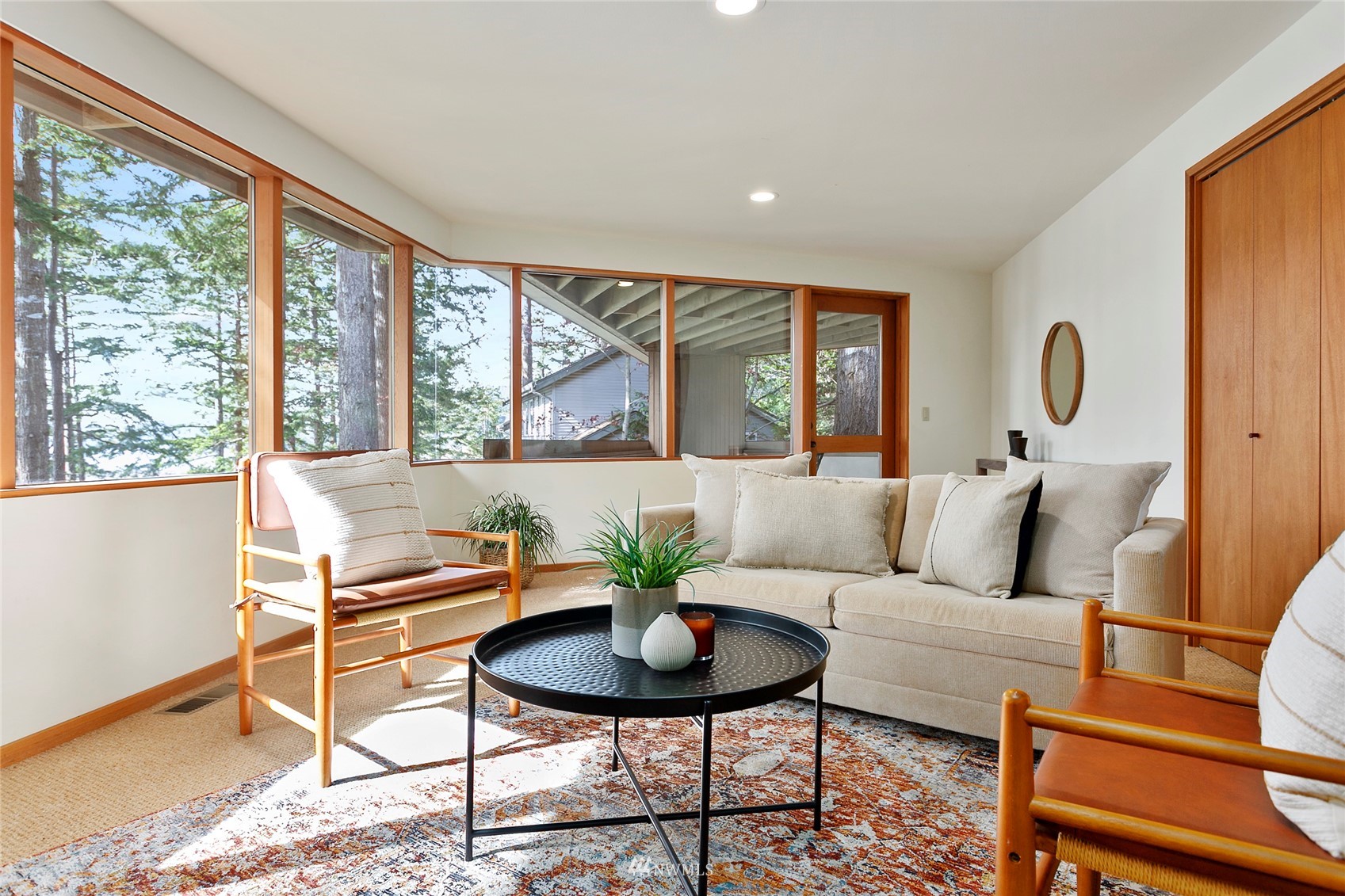 312 Sea Pines Road Bellingham, WA 98229 - Photo 30 of 39 a living room with furniture and a large window