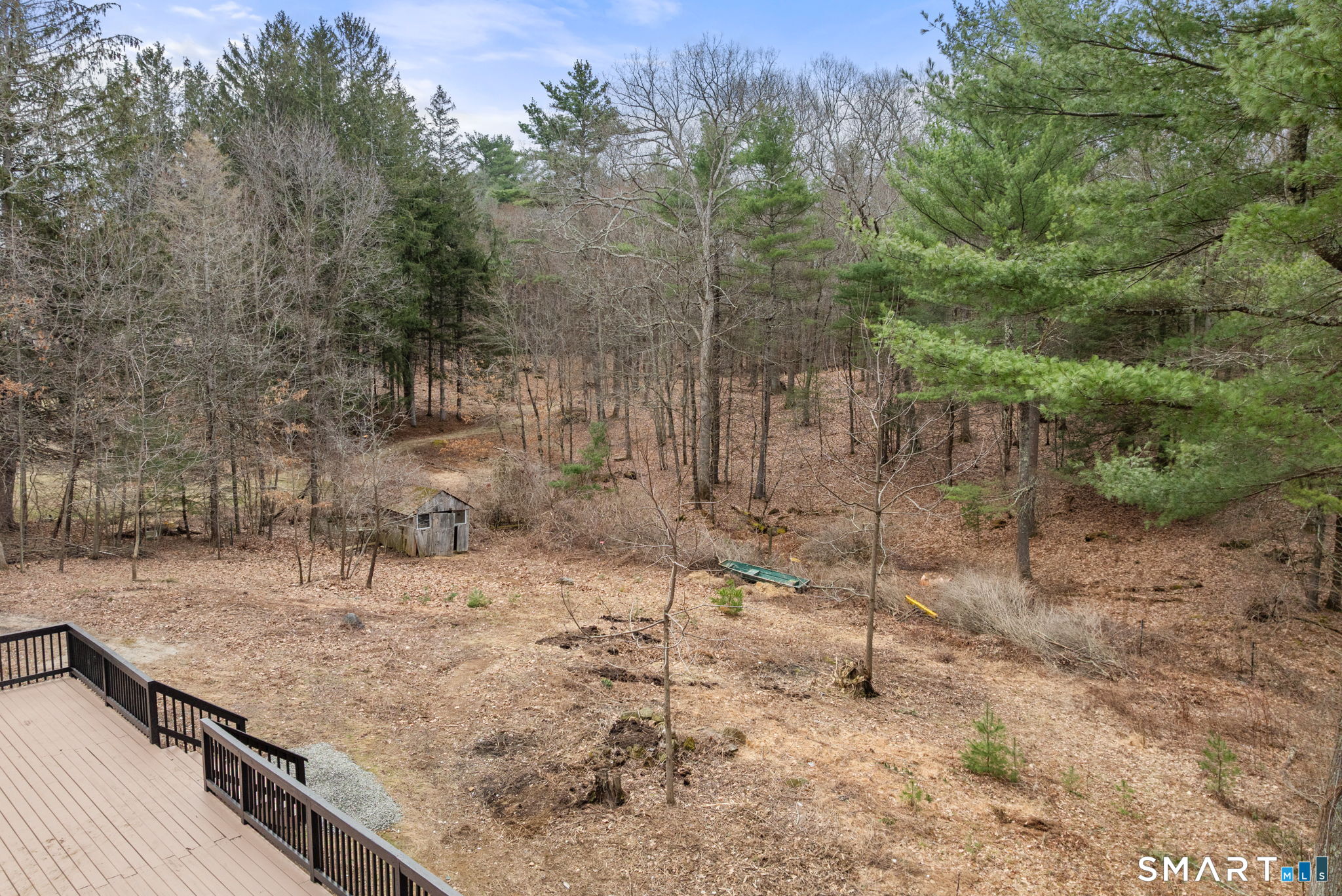 89 Bradway Road Stafford, CT 06076 - Photo 36 of 39 a view of a dry yard with trees