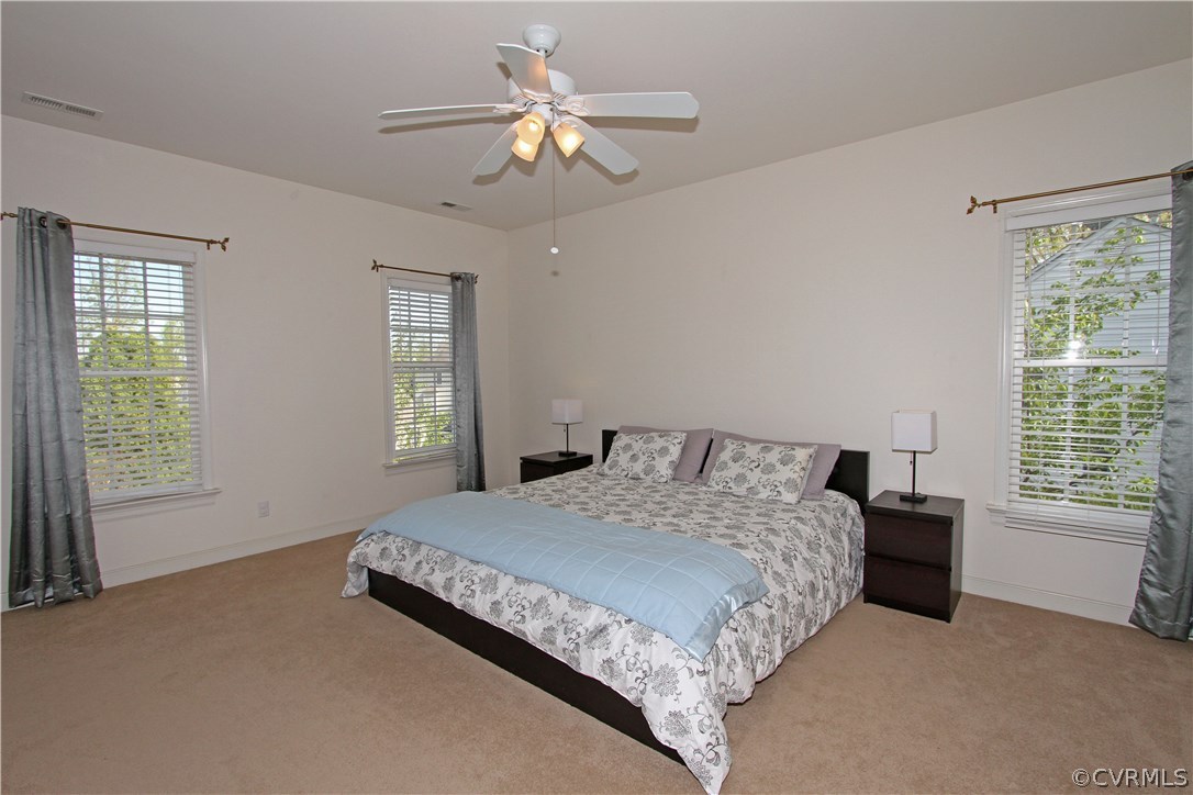 1106 Goswick Ridge Road Midlothian, VA 23114 - Photo 15 of 21 a bedroom with a bed chandelier and a window