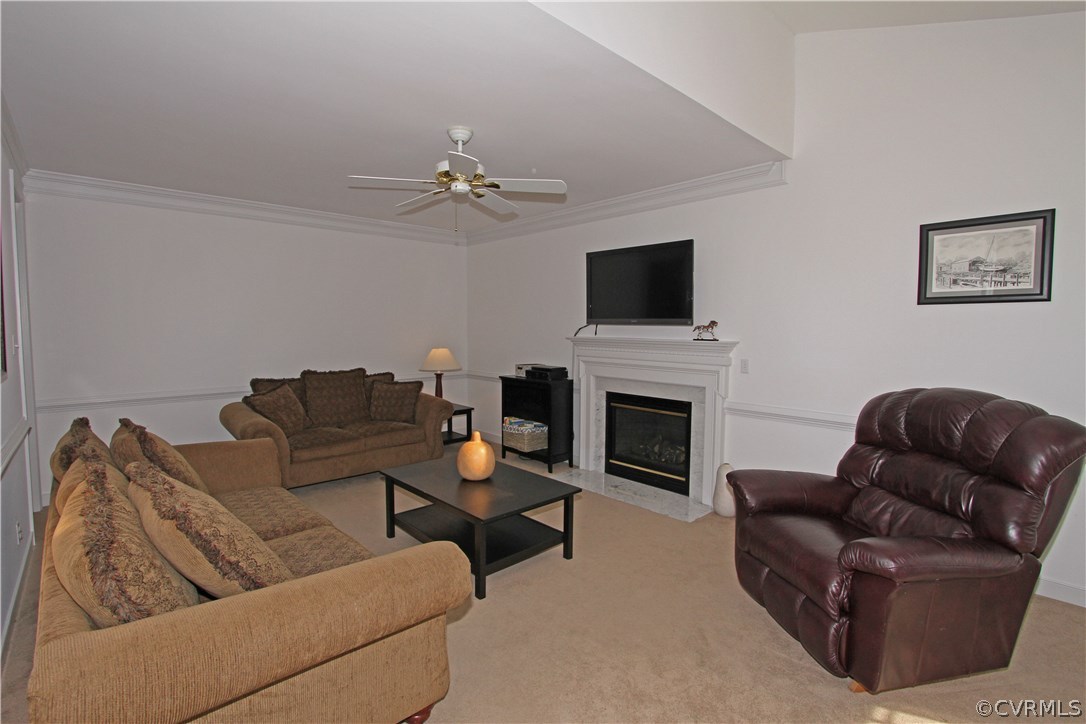1106 Goswick Ridge Road Midlothian, VA 23114 - Photo 6 of 21 a living room with furniture a fireplace