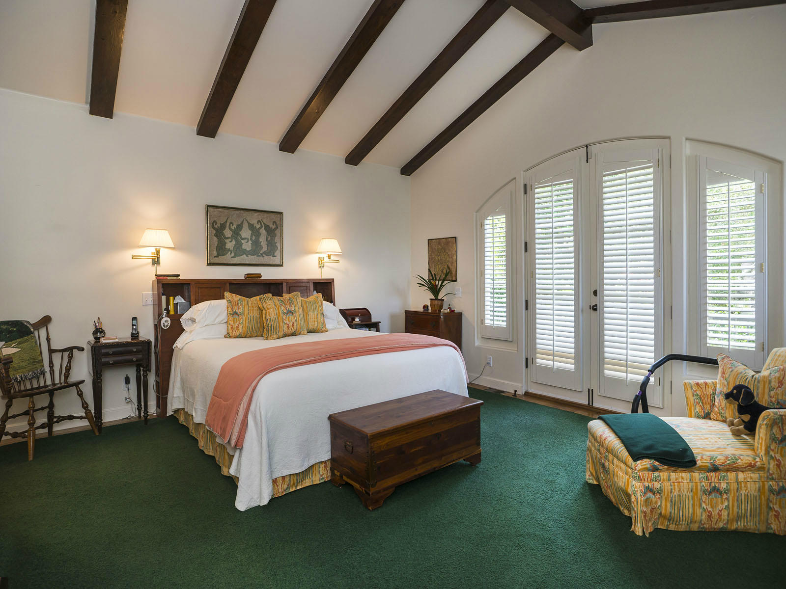 2170 East Valley Road Montecito, CA 93108 - Photo 7 of 10 a spacious bedroom with a bed and a couch