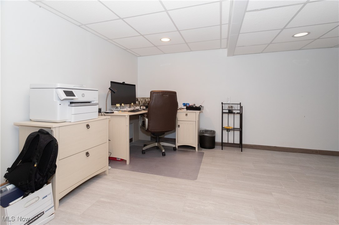 4171 Laubert Road Atwater, OH 44201 - Photo 10 of 42 Tiled office featuring a drop ceiling