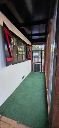 a view of an front door