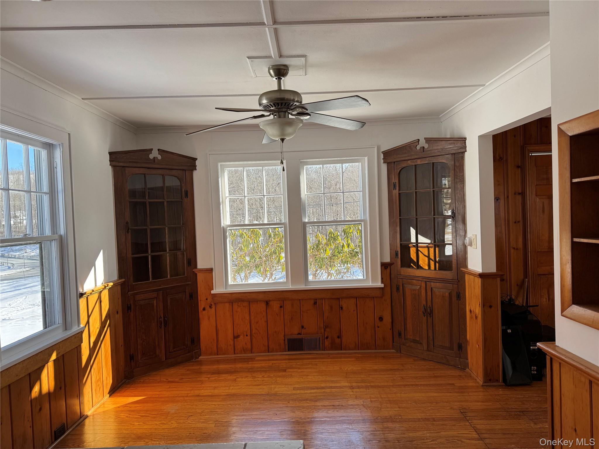 793 Fiddlers Bridge Road Rhinebeck, NY 12572 - Photo 16 of 24 Dining Room off the Kitchen with 2 Built-in Corner Cabinets