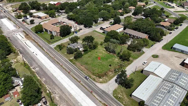 an aerial view of a city