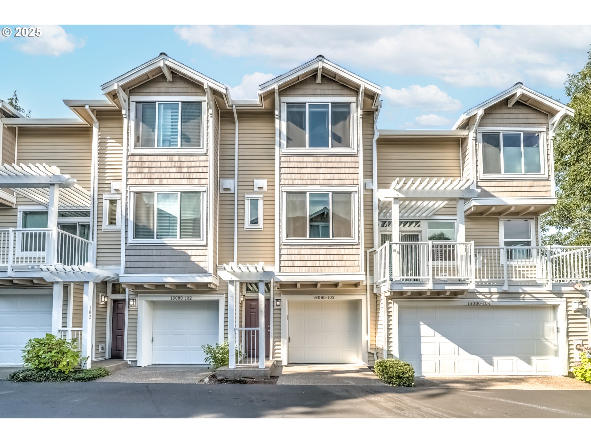 a front view of a house