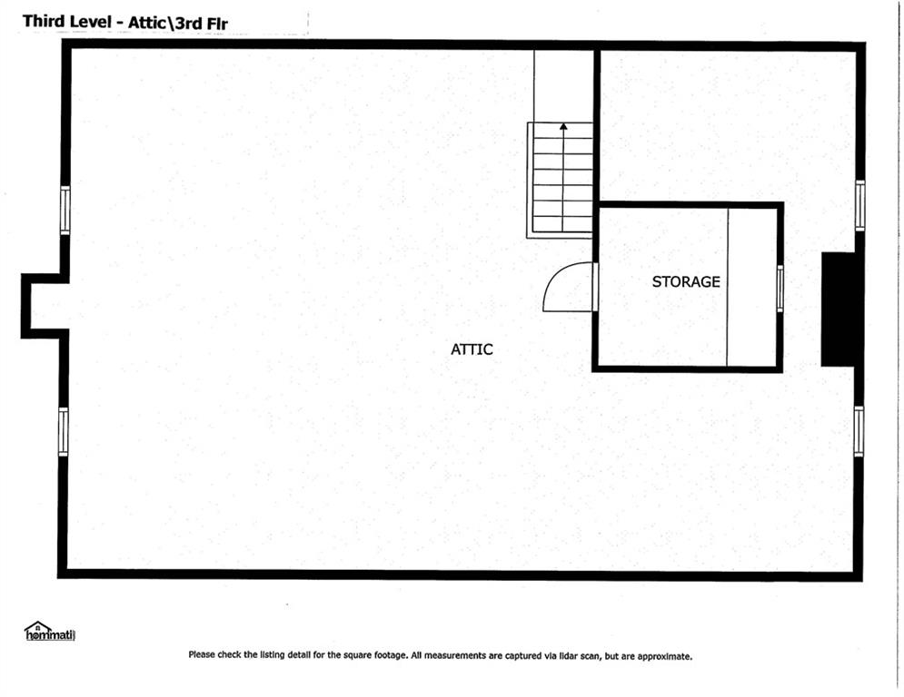 2813 Brodhead Road Aliquippa, PA 15001 - Photo 30 of 31 3 Flr - Attic Floor Plans