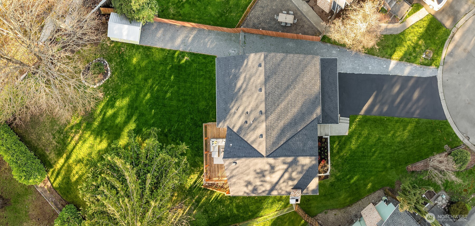 14410 48th Place West Edmonds, WA 98026 - Photo 22 of 24 a view of a backyard