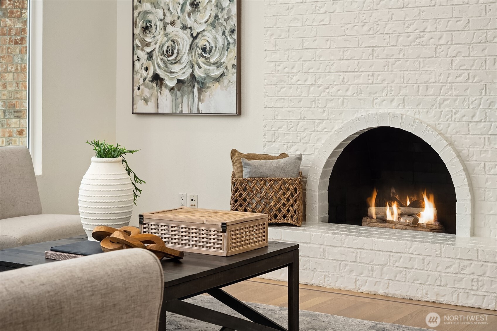 14410 48th Place West Edmonds, WA 98026 - Photo 9 of 24 a living room with furniture and a fireplace