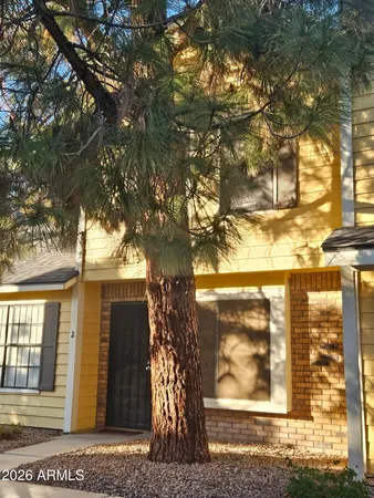 a view of a door of the house