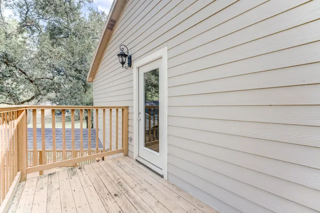a view of outdoor space and deck