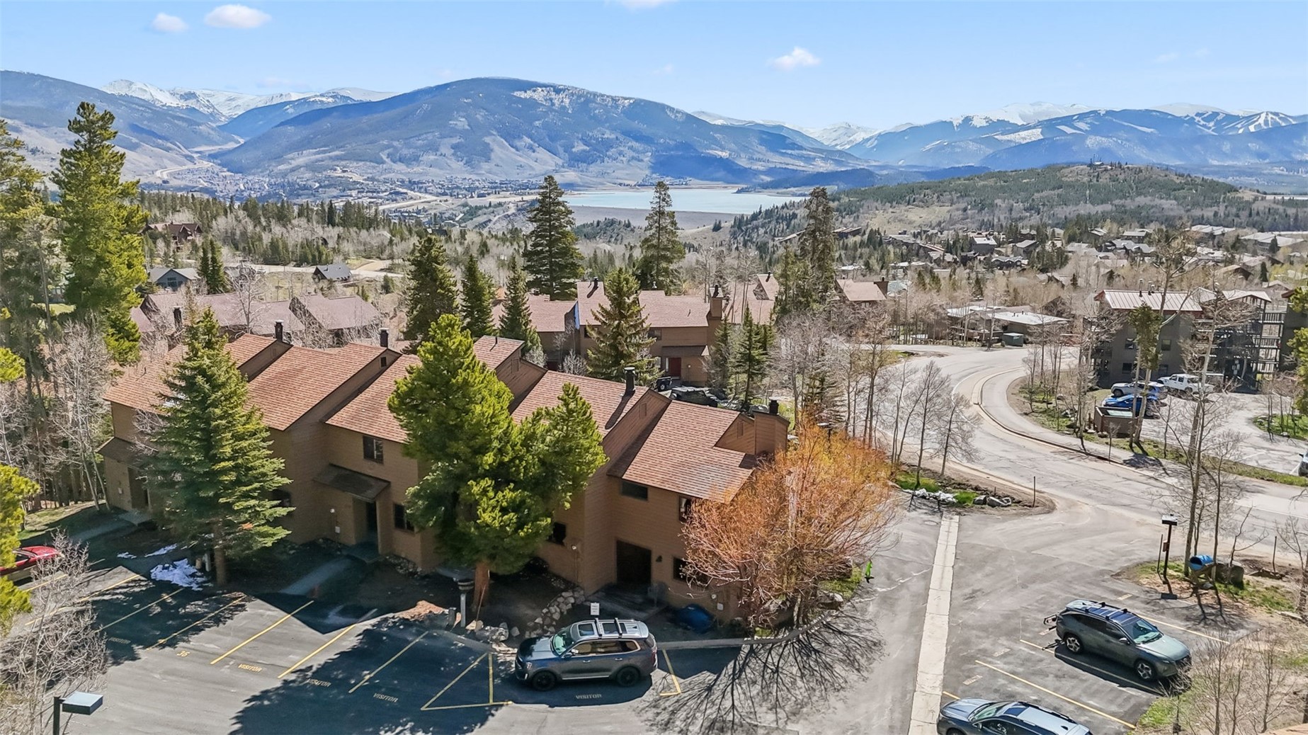 6734 Ryan Gulch Road, Unit 6734 Silverthorne, CO 80498 - Photo 16 of 33 a view of a house with a yard and mountain view