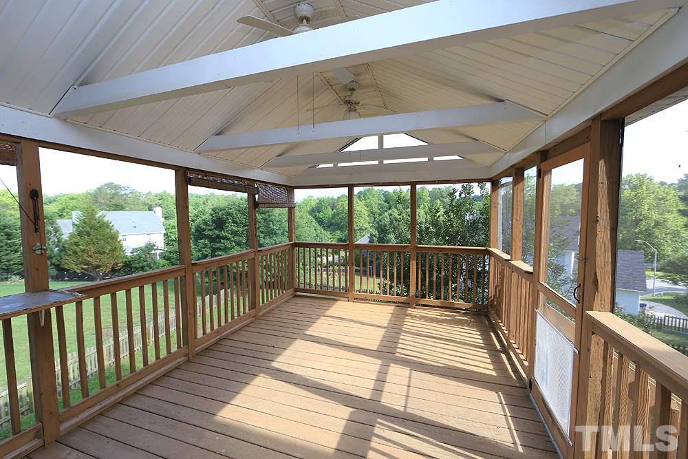 3221 Leebrook Road Raleigh, NC 27616 - Photo 4 of 12 a view of balcony with wooden floor
