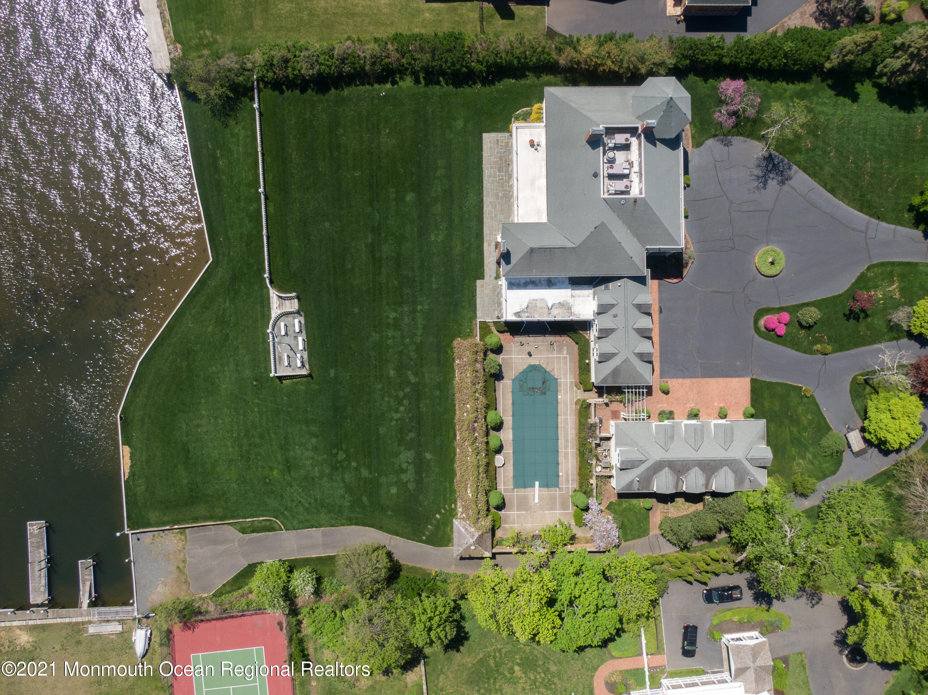 29 Ward Avenue Rumson, NJ 07760 - Photo 3 of 25 an aerial view of a house with a garden