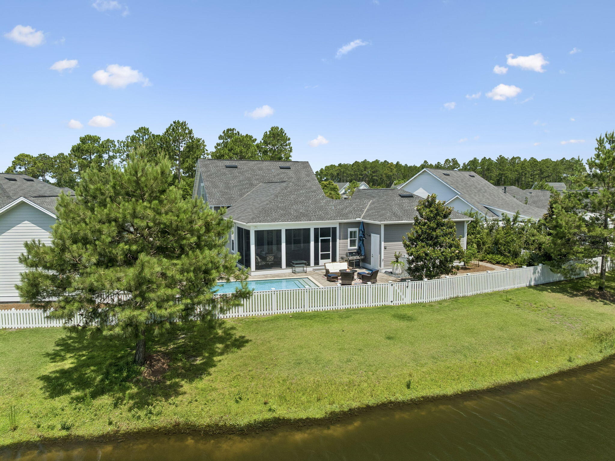 229 Sandchase Circle Inlet Beach, FL 32461 - Photo 81 of 107 Aerial - Rear of Home