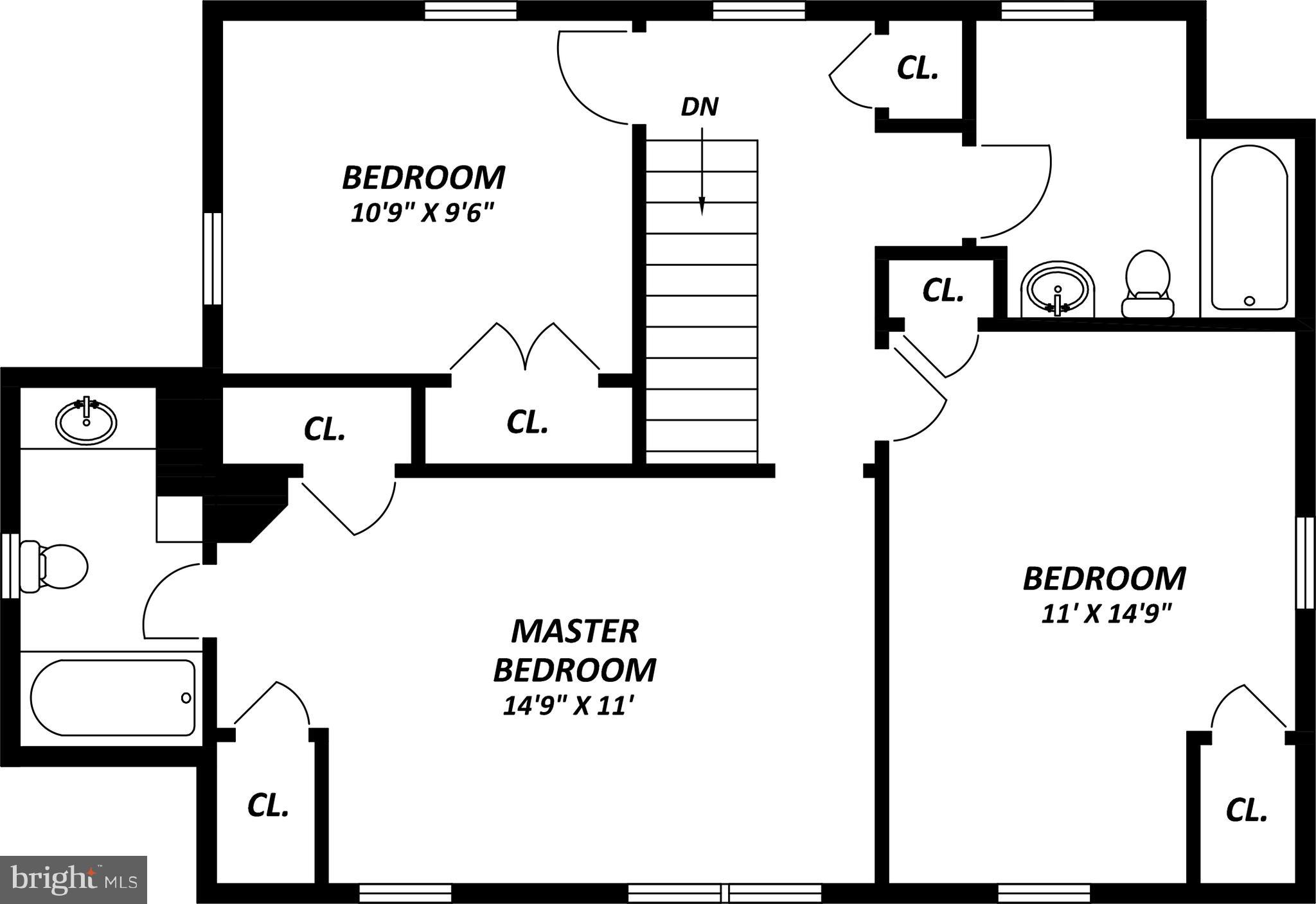 6036 Fort Hunt Road Alexandria, VA 22307 - Photo 52 of 52 Upper Level Floor Plan