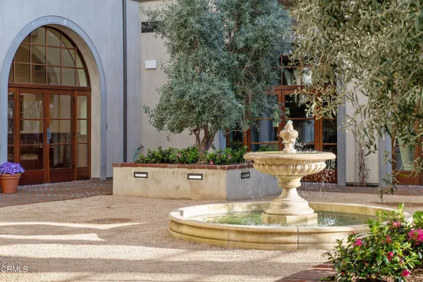 a front view of a building with shower