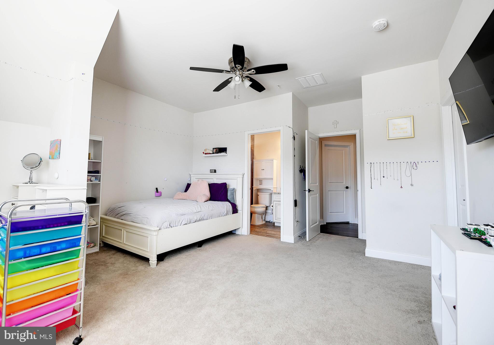 738 Dowers Road Abingdon, MD 21009 - Photo 36 of 50 Bedroom #2 ensuite with ceiling fan