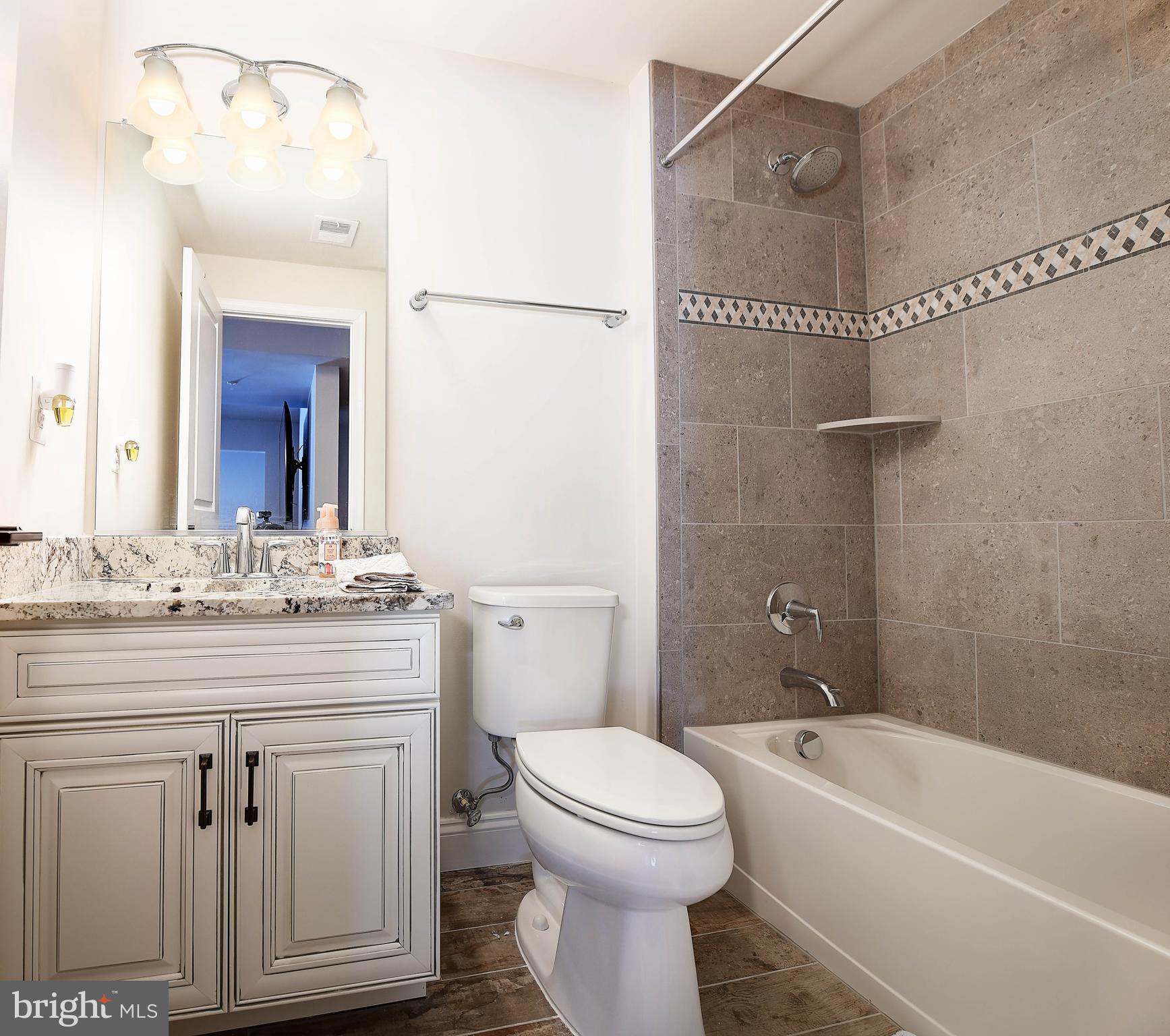 738 Dowers Road Abingdon, MD 21009 - Photo 44 of 50 Lower level bath with granite countertop