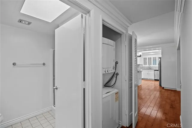 a view of a walk in closet