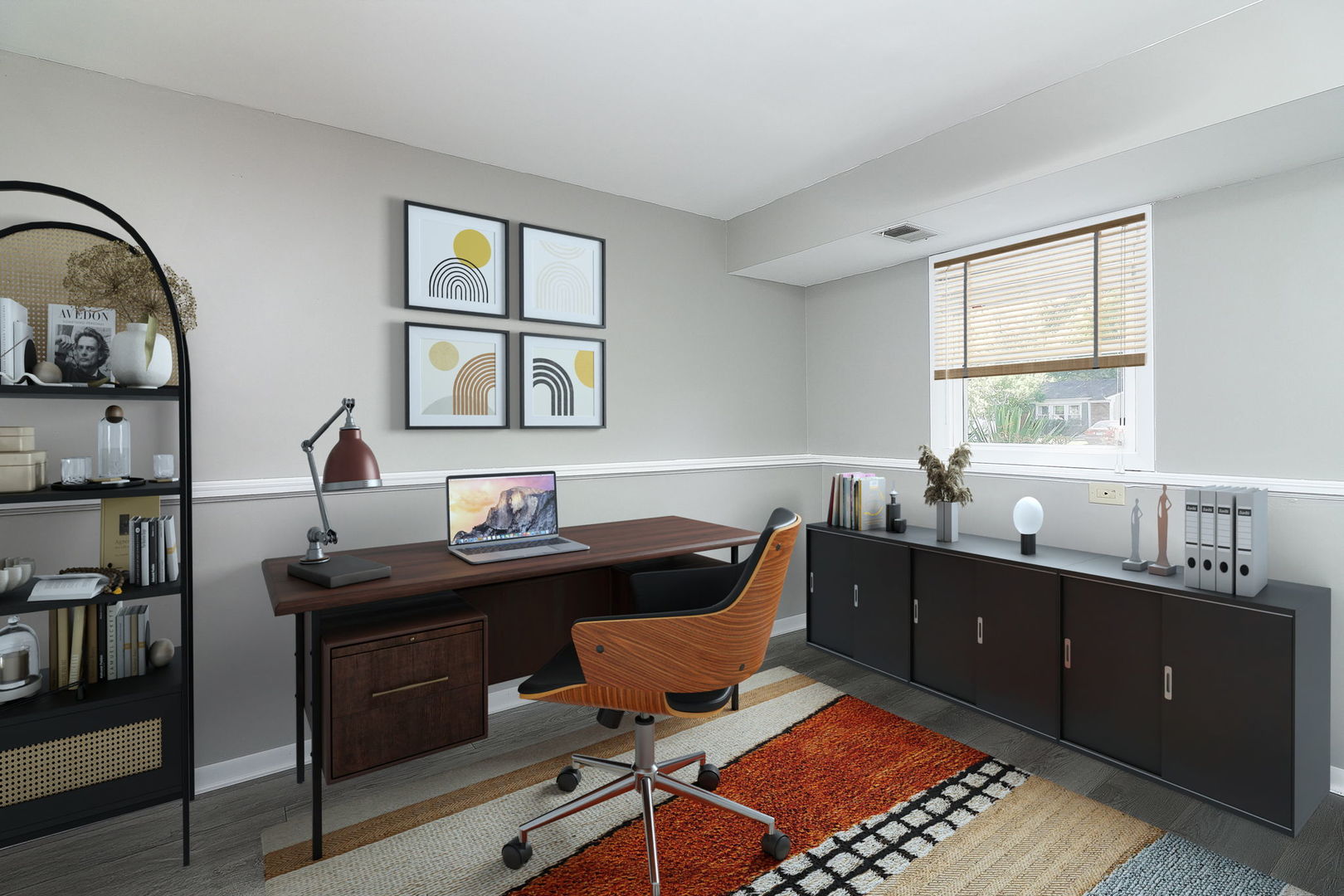 307 Cedarbrook Road Naperville, IL 60565 - Photo 11 of 25 a view of a workspace with furniture and a window