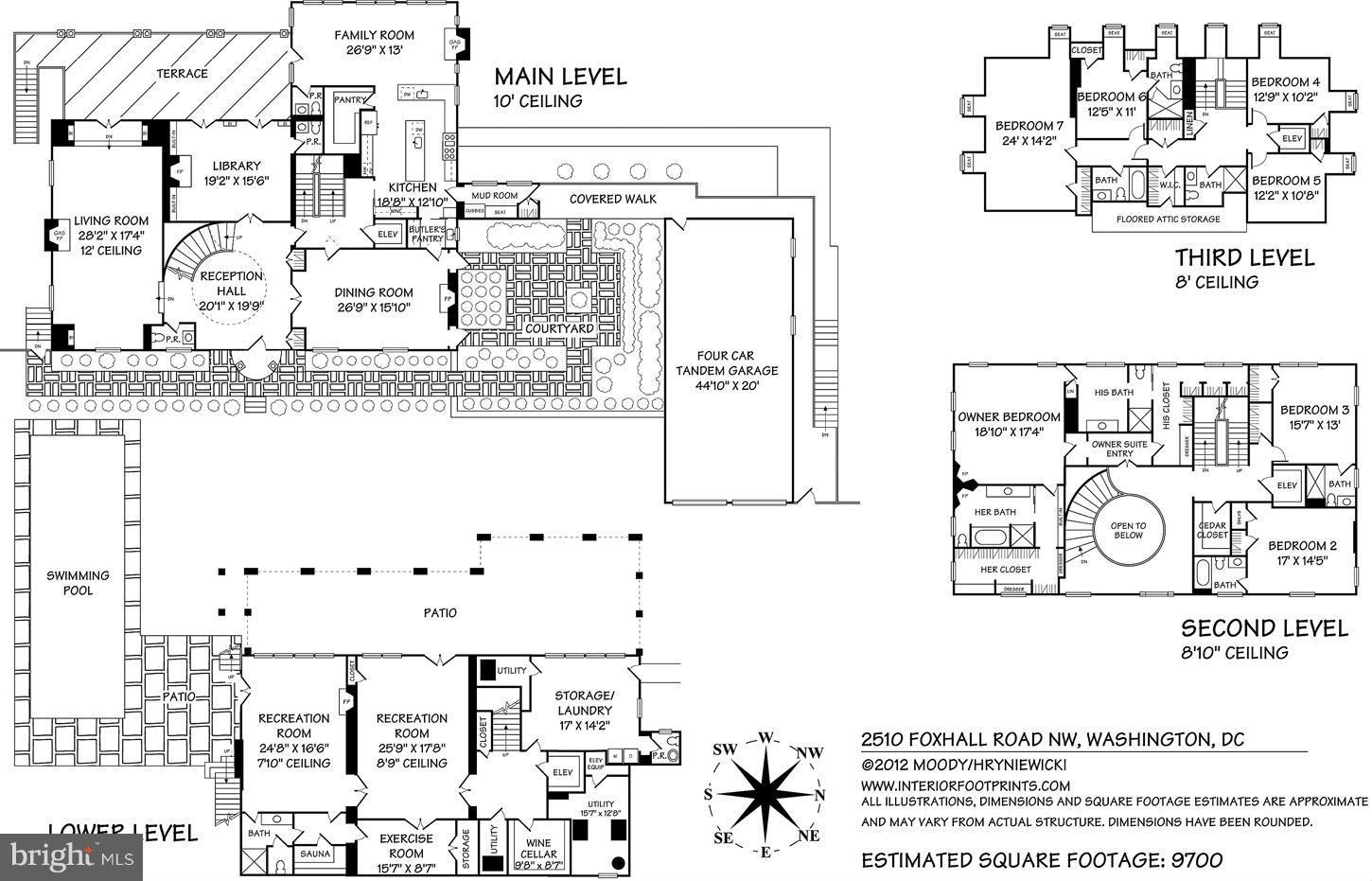 2510 Foxhall Road Northwest Washington, DC 20007 - Photo 26 of 26 Floor Plan