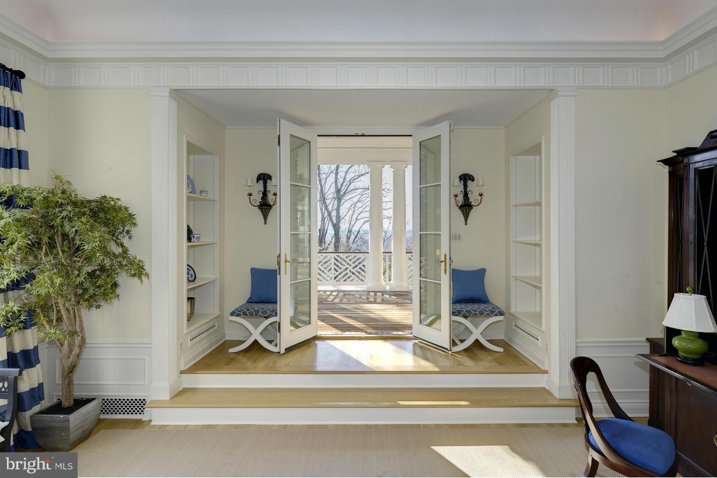 2510 Foxhall Road Northwest Washington, DC 20007 - Photo 7 of 26 French Doors in Liv Rm