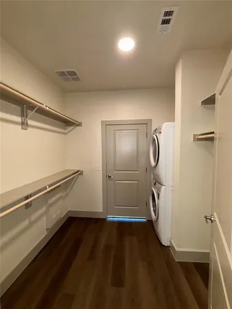 a view of a walk in closet
