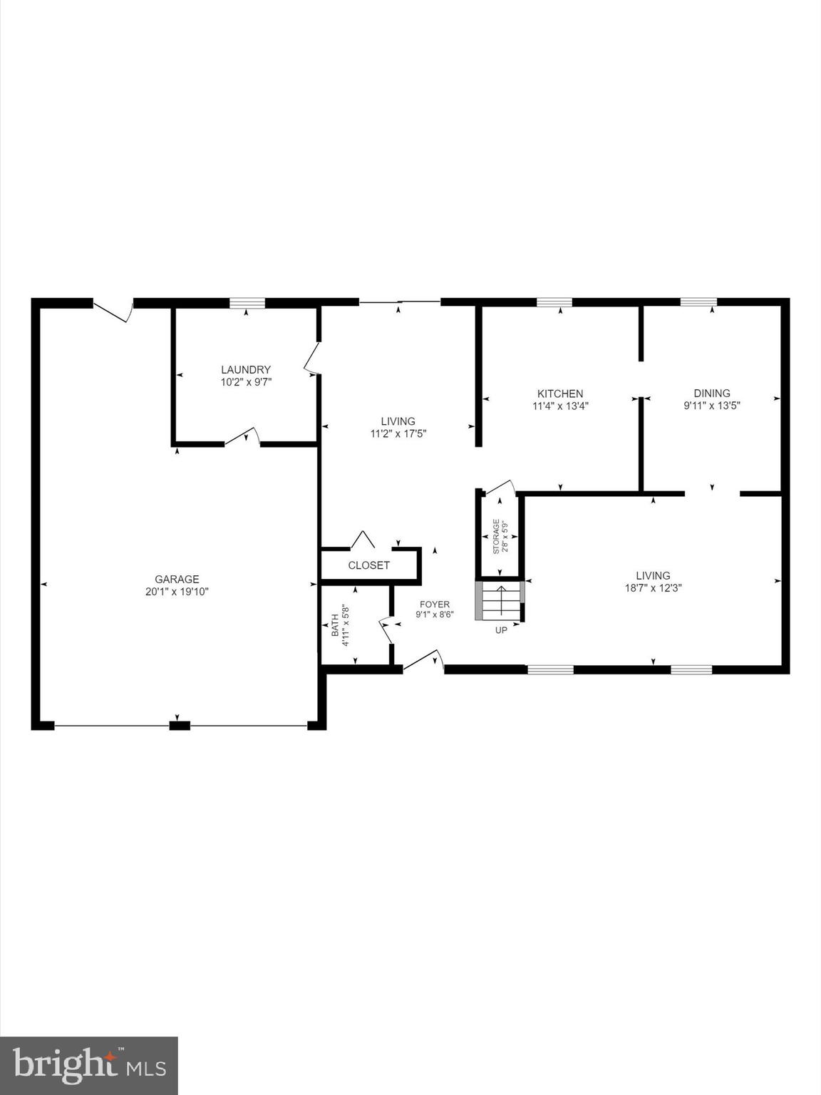 7912 Tower Court Road Severn, MD 21144 - Photo 34 of 34 Downstairs Floorplan