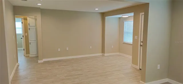 a view of an empty room