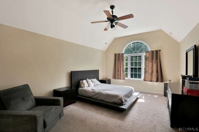 1554 Walkers Ridge Road Powhatan, VA 23139 - Photo 17 of 24 Spacious master bedroom with vaulted ceilings, his