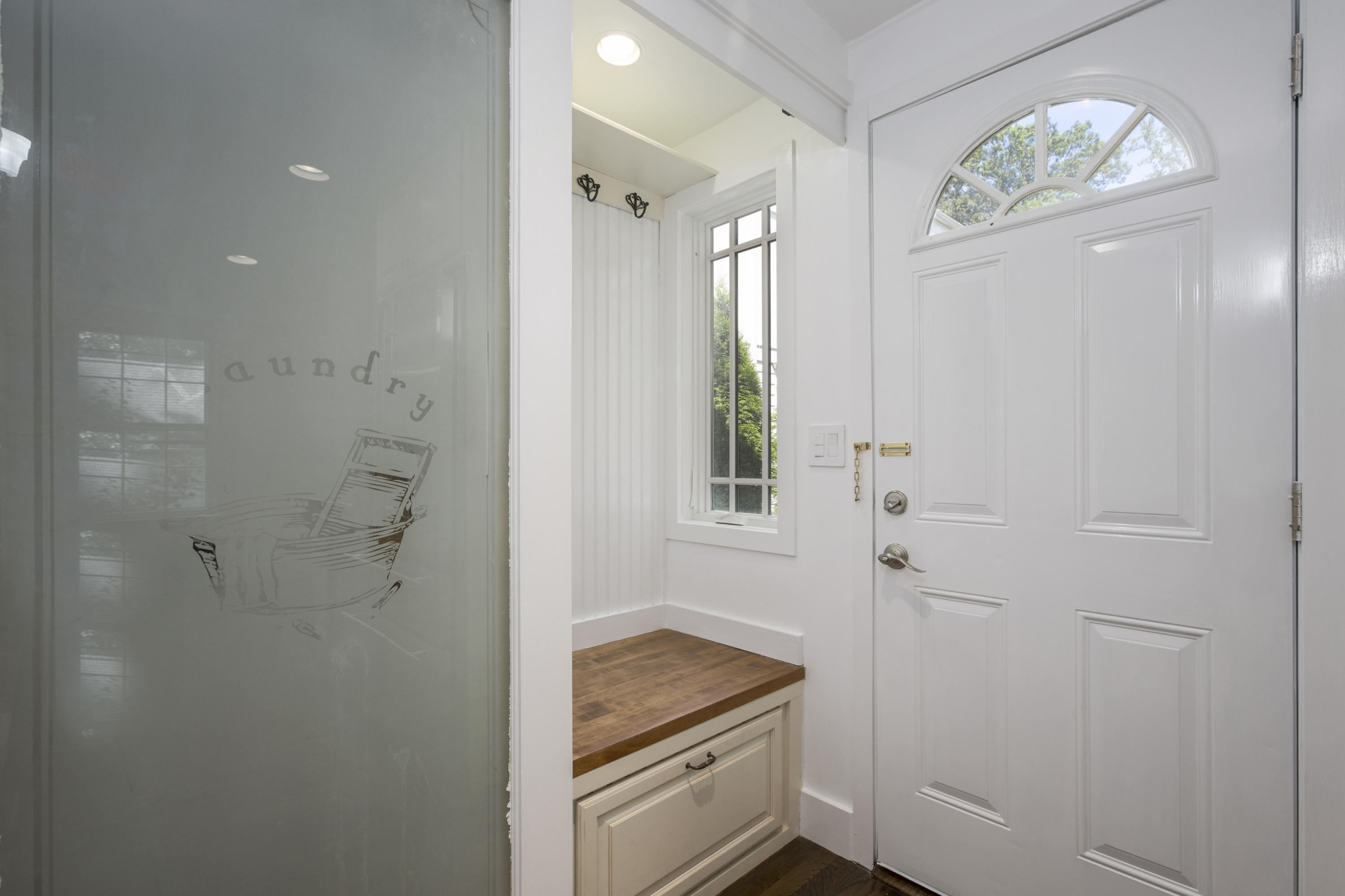 28 Edgewood Road Darien, CT 06820 - Photo 5 of 23 a bathroom with a granite countertop sink a mirror and a shower