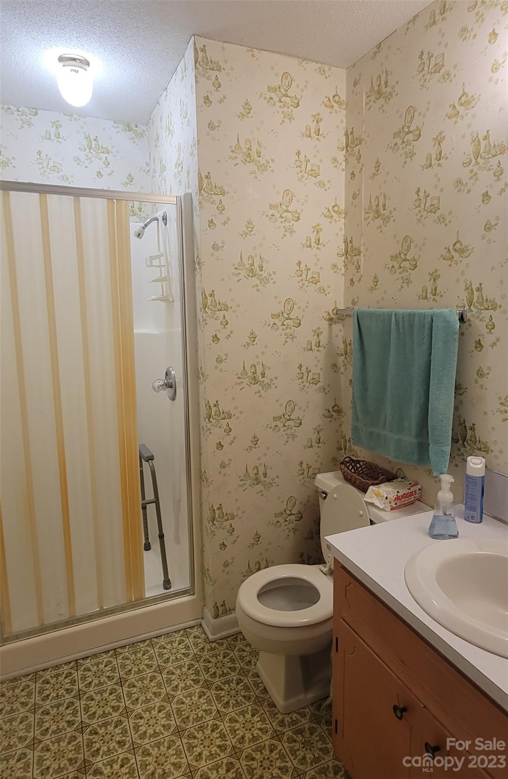 1366 Ridge Avenue Mount Pleasant, NC 28124 - Photo 18 of 28 a bathroom with a toilet a sink and shower
