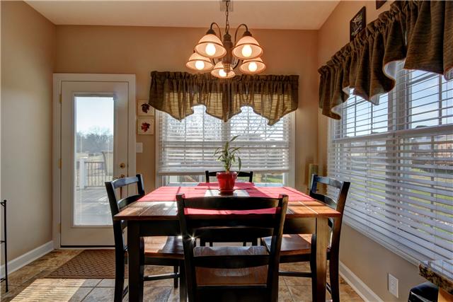 3580 Rabbit Run Trail Adams, TN 37010 - Photo 8 of 20 Nice table area in this breakfast nook with windows, tile floors and door to deck.