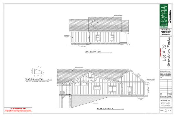 a view of a black and white photo