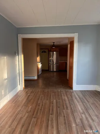 wooden floor in a room