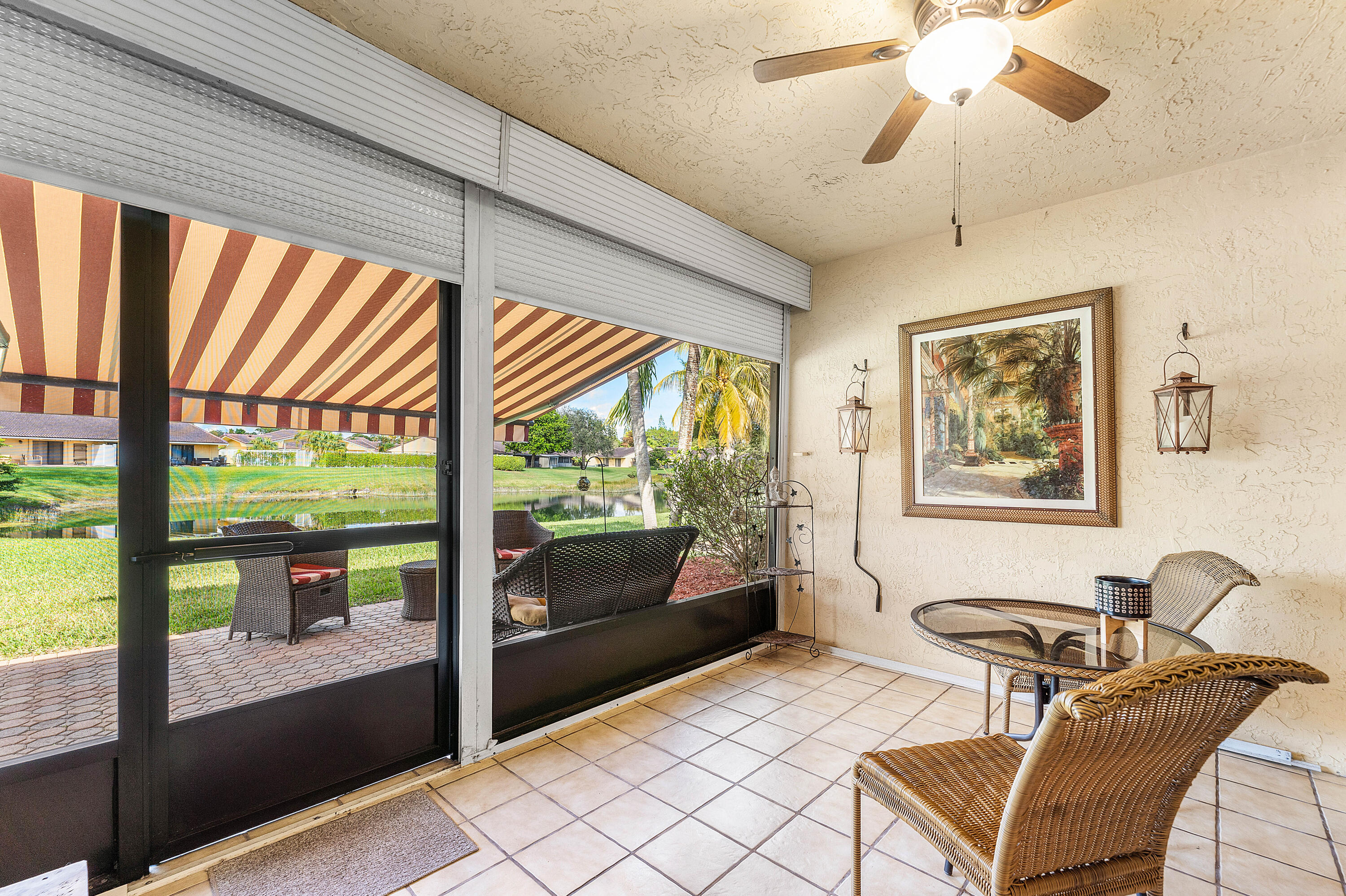 6846 Bridlewood Court Boca Raton, FL 33433 - Photo 20 of 38 Screened Porch - Lake View