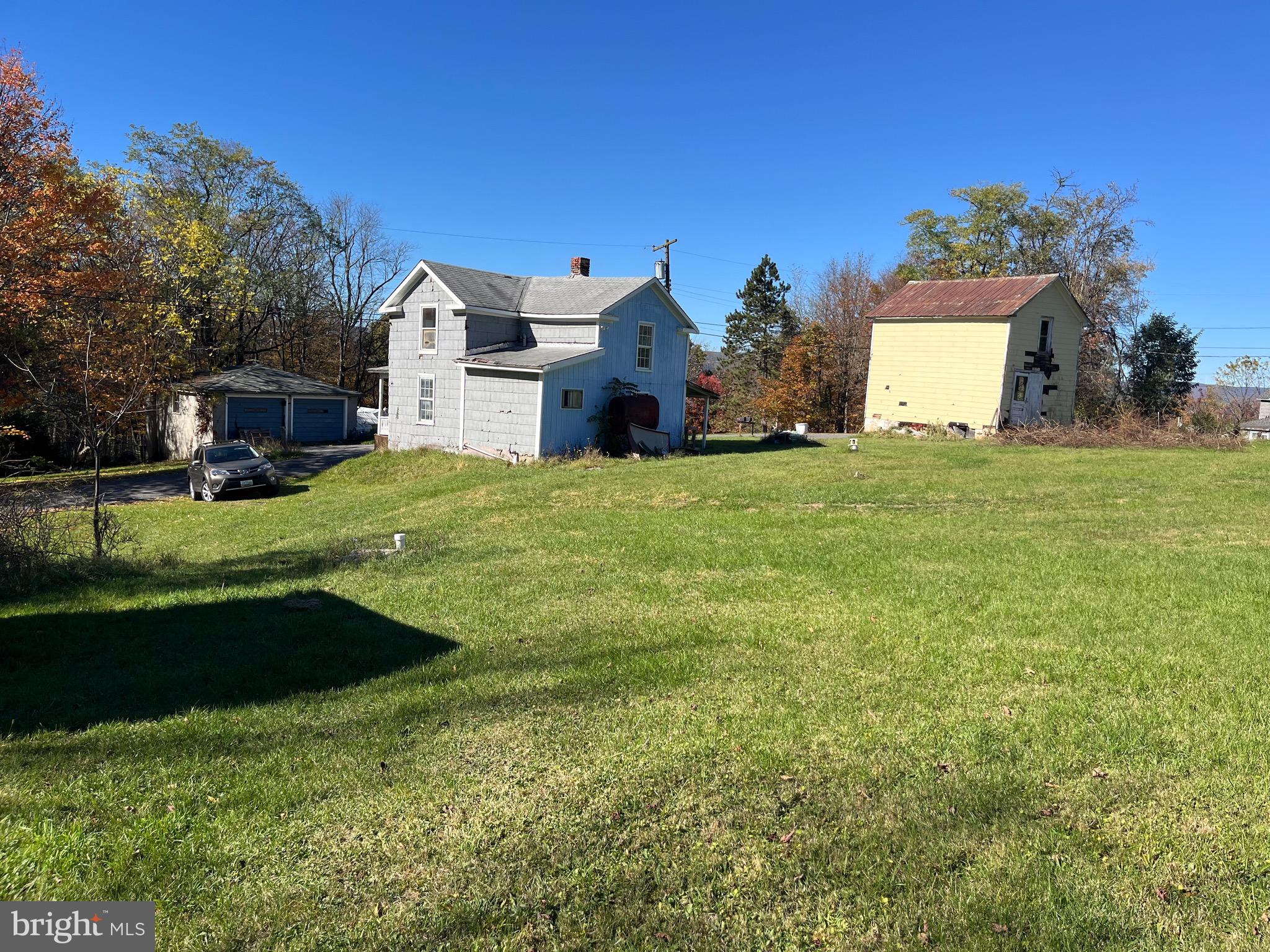 a house view with a garden space