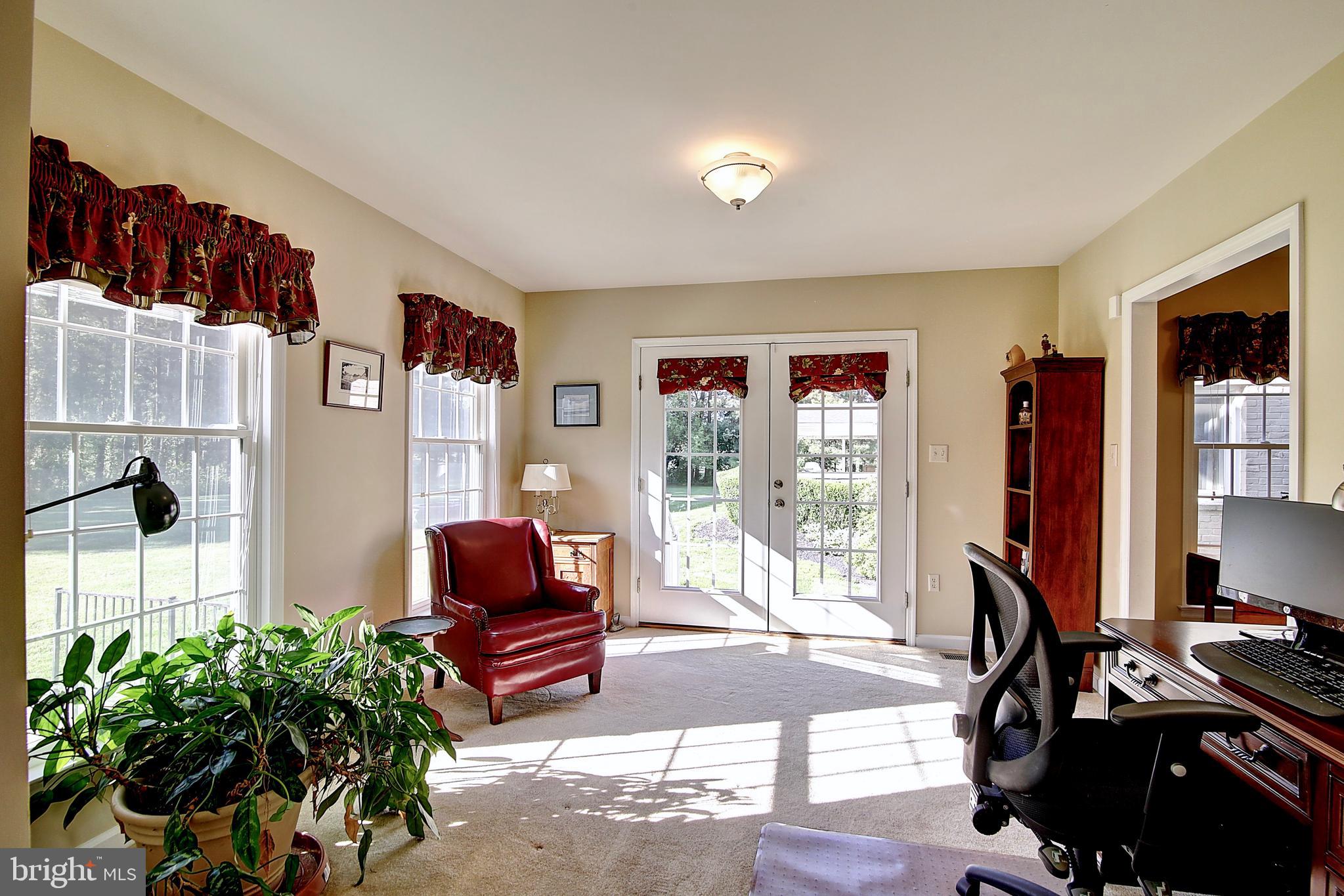 19169 Silcott Springs Road Purcellville, VA 20132 - Photo 27 of 70 Main Level Office w/ french doors to patio