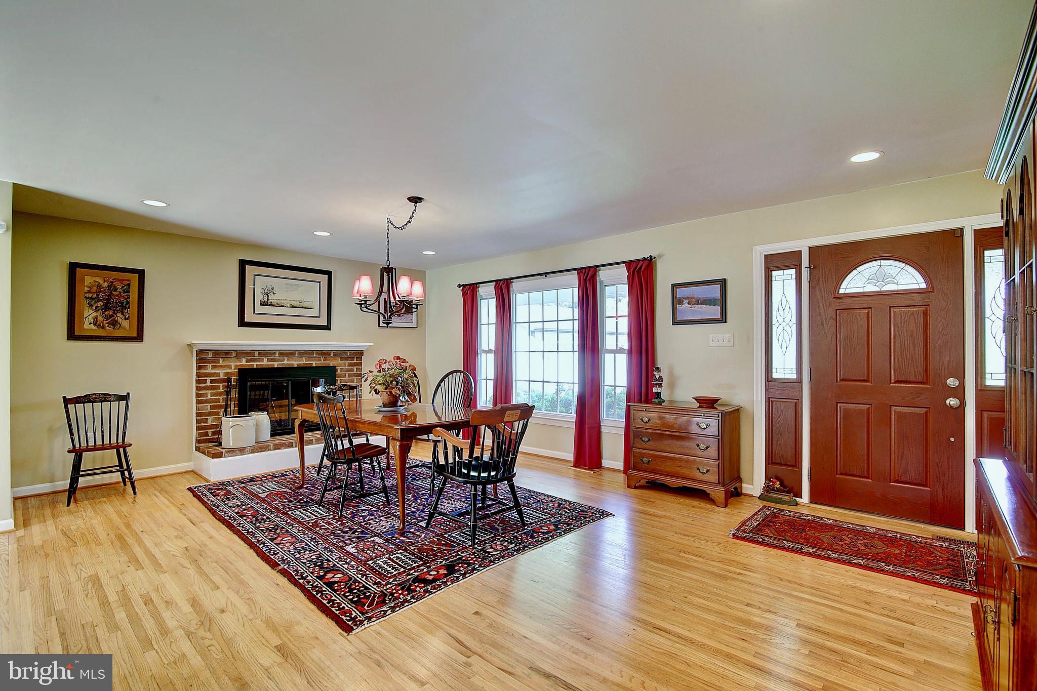 Dining Room w/ Fireplace
