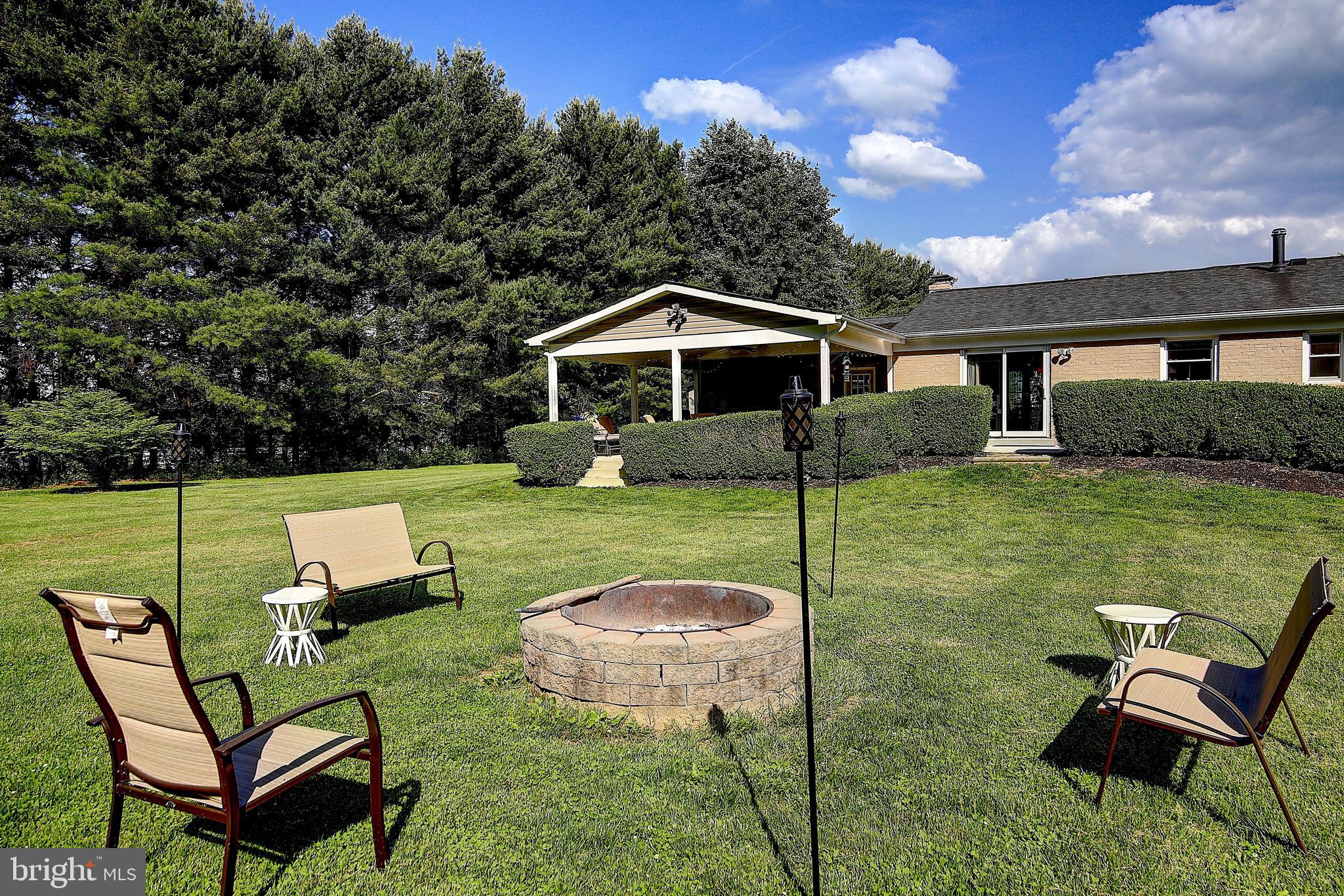 19169 Silcott Springs Road Purcellville, VA 20132 - Photo 52 of 70 Backyard Fire Pit