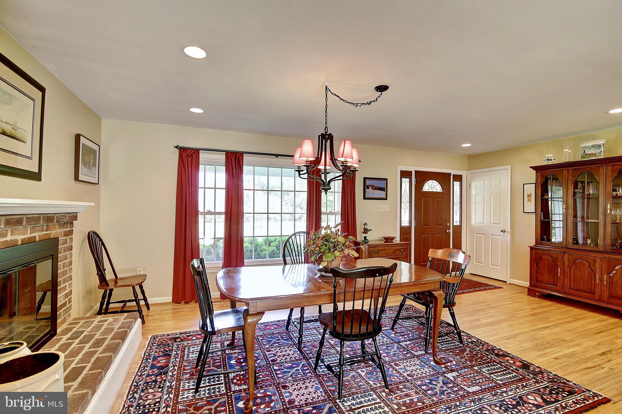 Dining Room w/ Fireplace