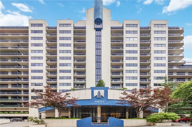 a view of a building and a street view
