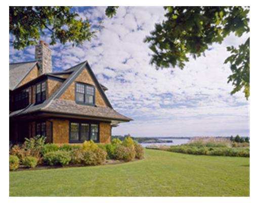 333 Beavertail Road Jamestown, RI 02835 - Photo 3 of 12 Exterior Front. Side View Leads to Pool and Pool House