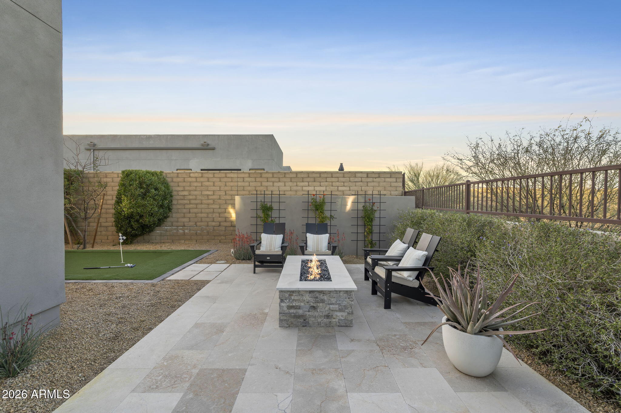 13062 East La Junta Road Scottsdale, AZ 85255 - Photo 65 of 104 Gas fireplace