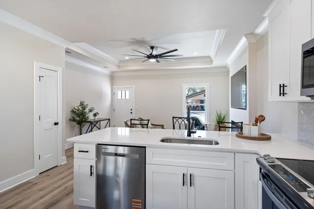 a front view of a house with a outdoor space