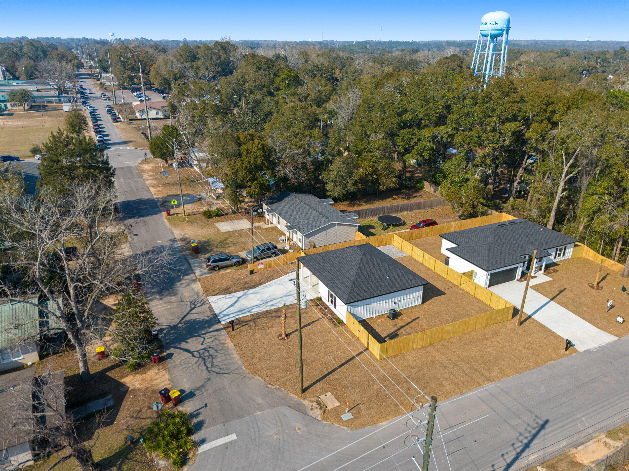 873 Brett Street South Crestview, FL 32539 - Photo 50 of 50 an aerial view of residential houses with outdoor space