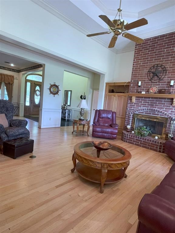 1655 Wooten Road Beaumont, TX 77707 - Photo 21 of 46 a living room with furniture and a fireplace