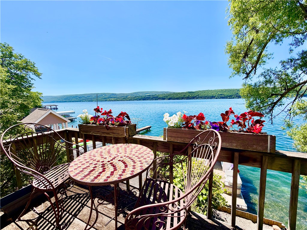 264 East Lake Road Middlesex, NY 14544 - Photo 27 of 50 2ND FLOOR BALCONY WITH AMAZING LAKE VIEWS